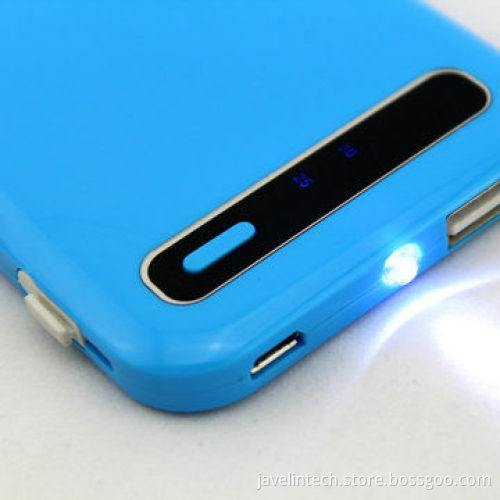 JP-S03 Li-polymer battery power bank with 4 LED power indicators and hidden inside cable